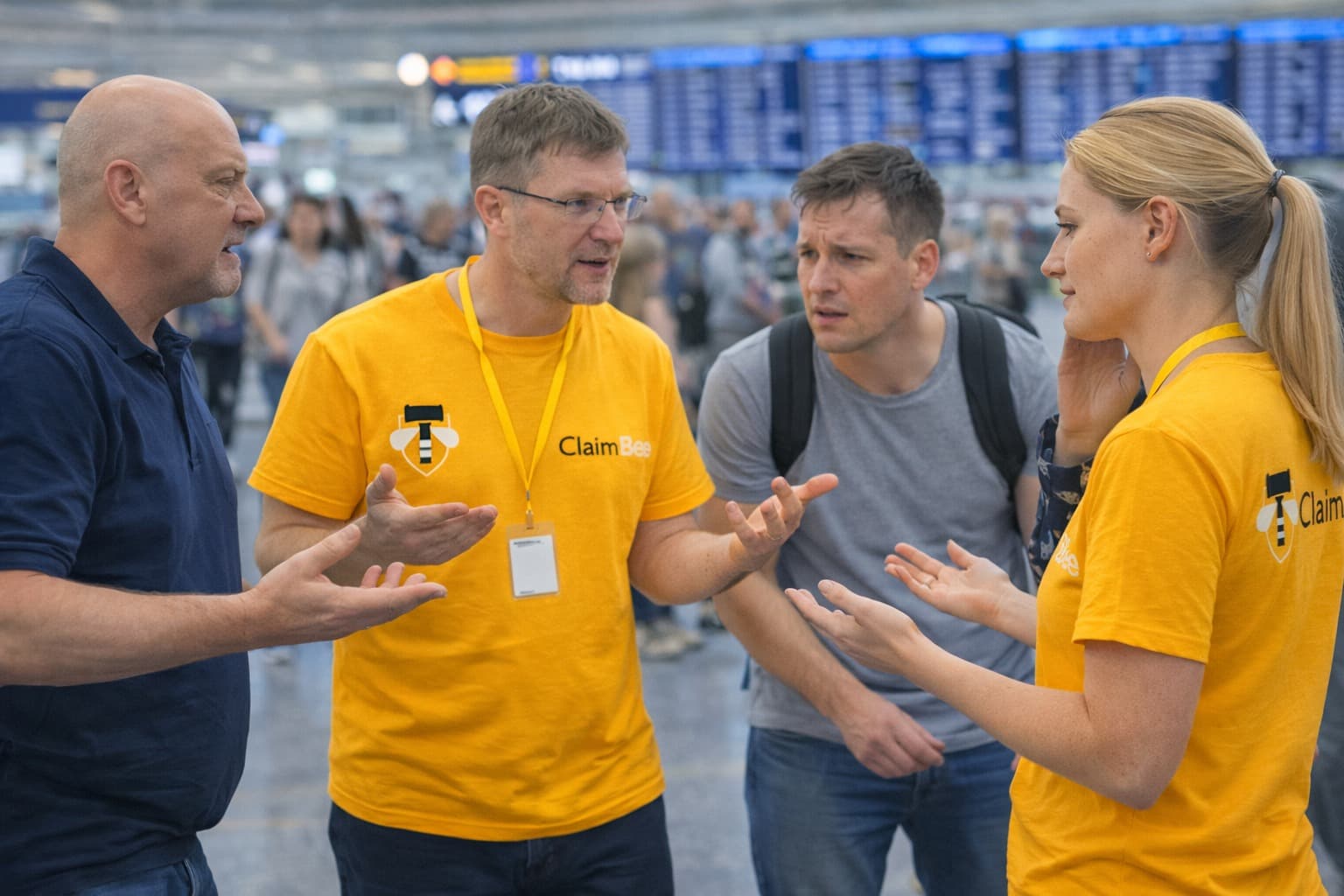 Suport ClaimBee la aeroport